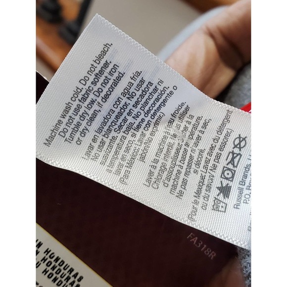 Russell Women's Solid Gray Polyester Long Sleeve Round Neck Pullover Sweater S - Picture 11 of 11